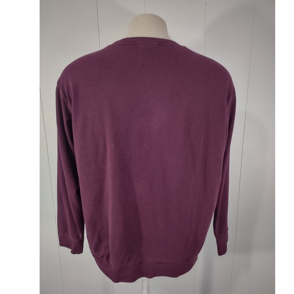 Pink Victorias Secret Sweatshirt Women Large Graphic Plum Purple Crewneck Fleece - Picture 2 of 9